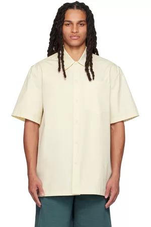 Jil Sander Men Shirts - Green Pocket Shirt