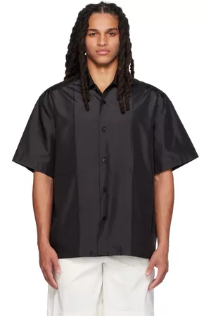 Jil Sander Men Shirts - Black Creased Shirt