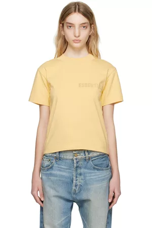 Essentials Women T-shirts - Yellow Crewneck T-Shirt