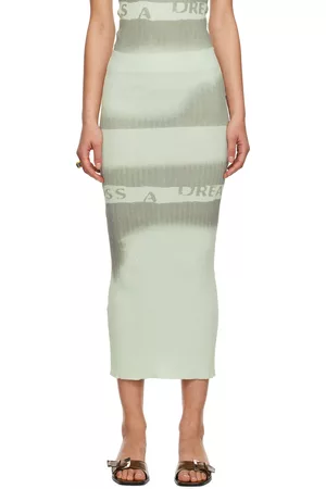 Paloma Wool Women Midi Skirts - Gray Ribandi Midi Skirt