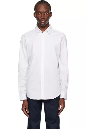 THEORY Men Shirts - White Sylvain Shirt