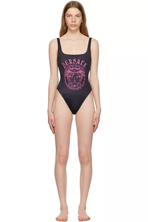 VERSACE Women Swimsuits - Black Medusa One-Piece Swimsuit