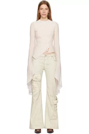 Acne Studios Women Long Sleeve - Pink Heart Long Sleeve T-Shirt