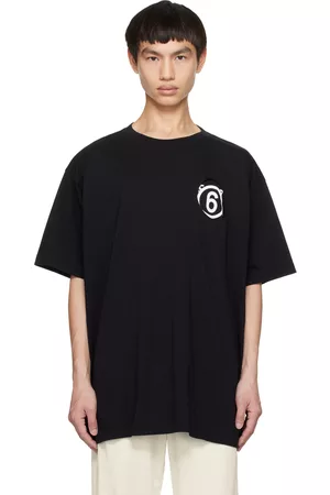 Maison Margiela Men T-shirts - Black Numerical T-Shirt