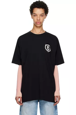 Maison Margiela Women T-shirts - Black Cutout T-Shirt