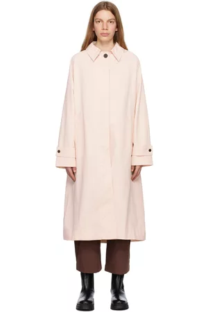 STUDIO NICHOLSON Women Trench Coats - Pink Holin Trench Coat