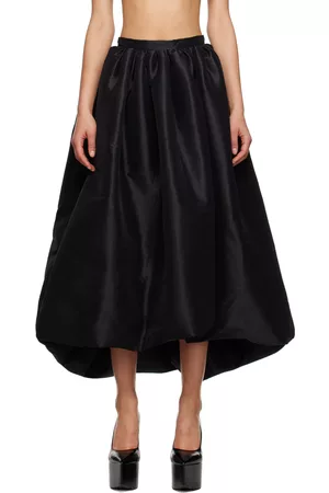 Kika Vargas Women Midi Skirts - SSENSE Exclusive Black Nina Midi Skirt