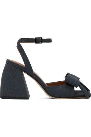 Shushu/Tong SSENSE Work Capsule – Gray Bow Heeled Sandals
