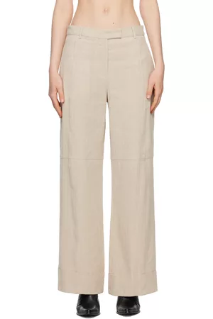 Acne Studios Women Formal Pants - Beige Tailored Trousers