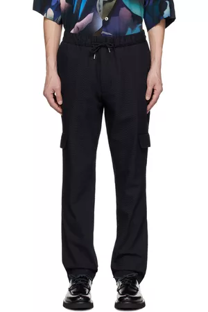 Paul Smith Men Pants - Navy Flap Pocket Trousers