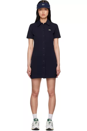 Lacoste Women Dresses - Navy Collared Mini Dress