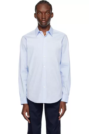 THEORY Men Shirts - Blue Sylvain Shirt