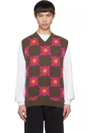 AWAKE NY Men Tops - Brown Floral Vest