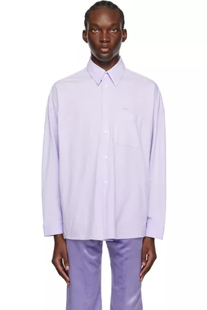 Marni Men Shirts - Purple Button Shirt