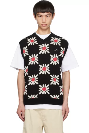 AWAKE NY Men Tops - Black Floral Vest