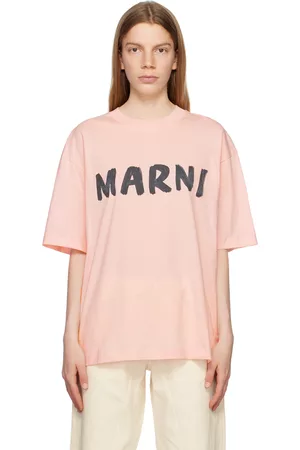Marni Women T-shirts - Pink Printed T-Shirt
