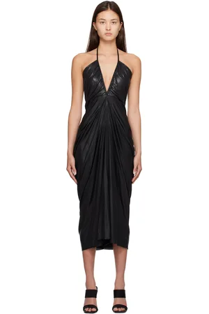 Rick Owens Black Scarlett Midi Dress