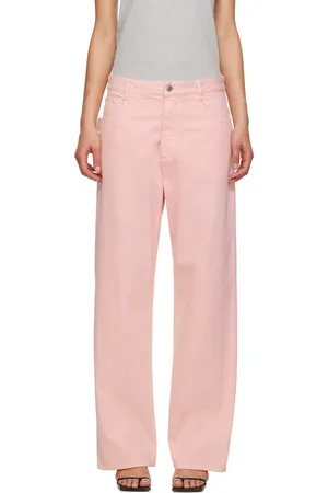 Bottega Veneta Pink Wide-Leg Jeans