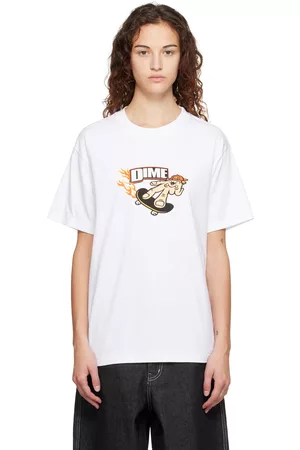 DIME Women T-shirts - White Decker T-Shirt