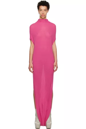 Rick Owens Women Maxi Dresses - Pink Crater Maxi Dress