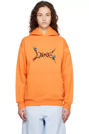 DIME Women Hoodies - Orange Headbanger Hoodie