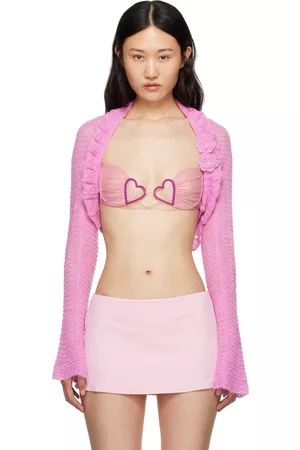 DANIELLE GUIZIO Women Cardigans - Pink Shrug Cardigan