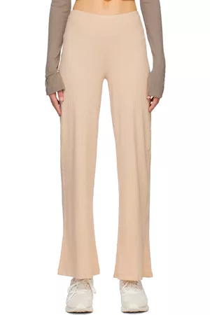 Reebok Women Loungewear - Beige Embroidered Lounge Pants