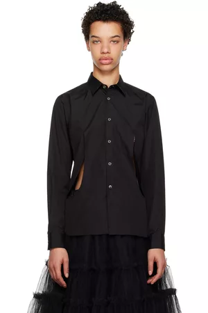 Comme des Garçons Women Shirts - Black Cutout Shirt