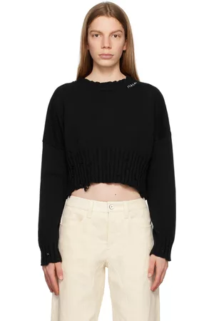 Marni Women Jumpers - Black Distressed Sweater