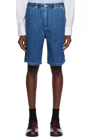 Marni Men Shorts - Blue Lightweight Denim Shorts