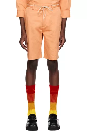 Marni Men Shorts - Orange Drawstring Shorts