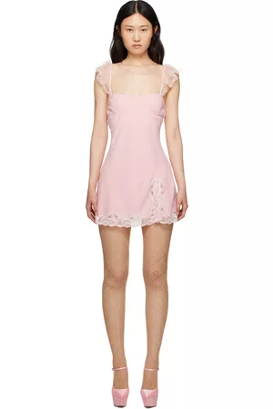 DANIELLE GUIZIO Women Dresses - Pink Flutter Minidress