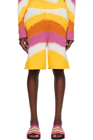 Marni Men Shorts - Multicolor Intarsia Shorts
