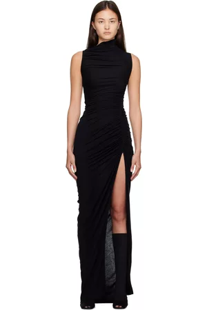 RICK OWENS LILIES Women Maxi Dresses - Black Svita Maxi Dress