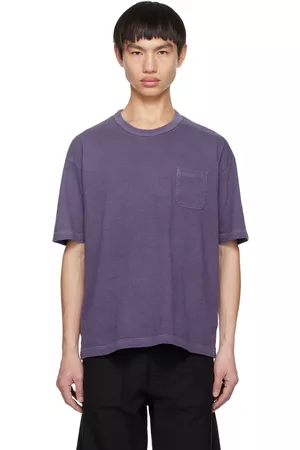 VISVIM Men T-shirts - Purple Jumbo T-Shirt