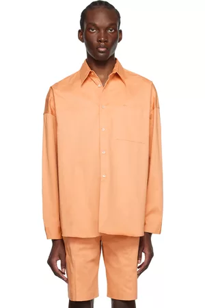 Marni Men Shirts - Orange Pocket Shirt