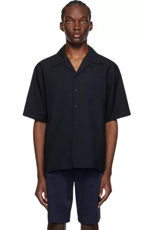 Marni Men Shirts - Navy Button Shirt