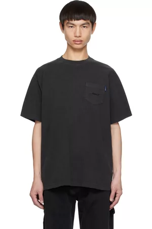 AWAKE NY Men T-shirts - Black Embroidered T-Shirt