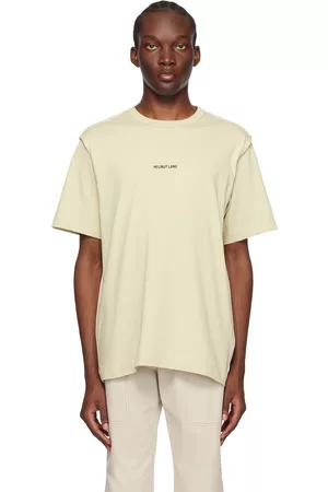 Helmut Lang Men T-shirts - Beige Inside Out T-Shirt