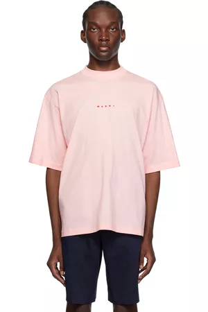 Marni Men T-shirts - Pink Printed T-Shirt