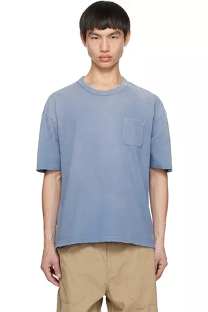 VISVIM Men T-shirts - Blue Jumbo T-Shirt