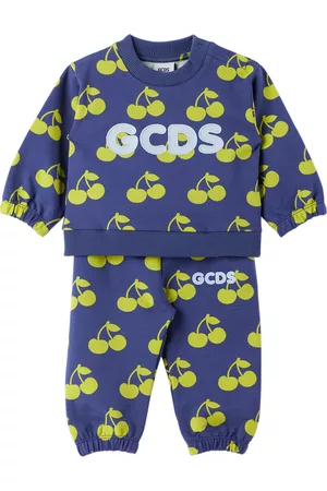 GCDS Pants - Baby Blue Graphic Sweatsuit