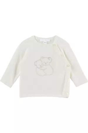 Tartine Et Chocolat Jumpers - Baby Off-White Raglan Sweater