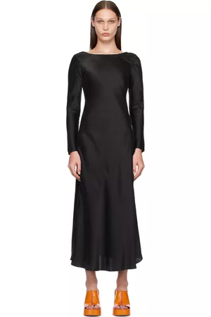Silk Laundry Women Maxi Dresses - Black Sienna Maxi Dress