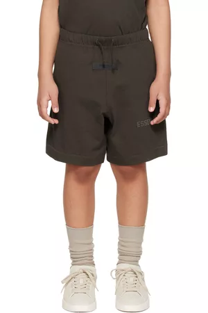 Essentials Shorts - Kids Gray Patch Shorts