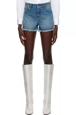 Ami Women Shorts - Blue Five Pockets Shorts