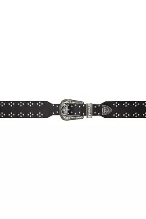 Guess Men Belts - Black Studded Belt