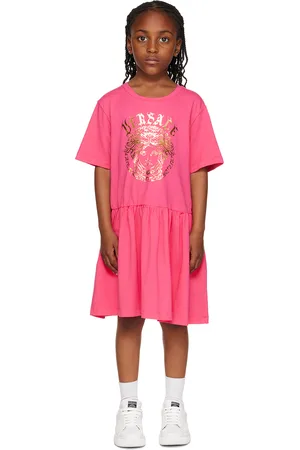 VERSACE Kids Pink Medusa Dress