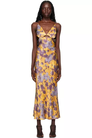 Bec & Bridge Women Maxi Dresses - Yellow & Purple Indi Strappy Maxi Dress