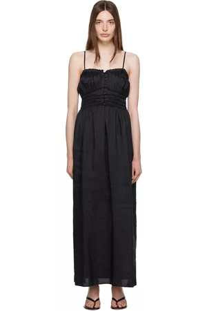Frame Women Maxi Dresses - Black Corded Maxi Dress